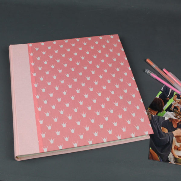 Apricot Kinderfotoalbum mit Krönchen