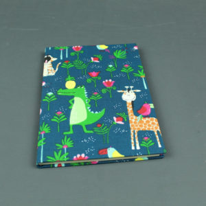 Babytagebuch DIN A5 grün pink bunt mit Dschungeltieren