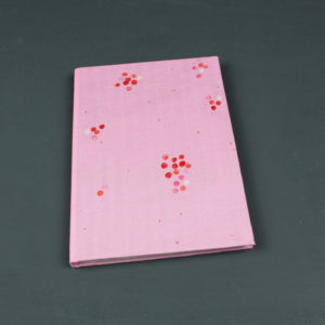 Notizbuch kariert in rosa pink rosa apricot gepunktet