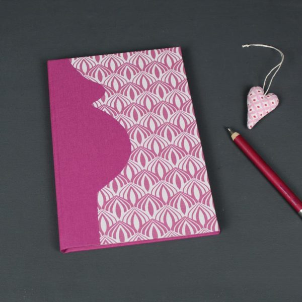 Schwangerschaftstagebuch grafisch pink weiß