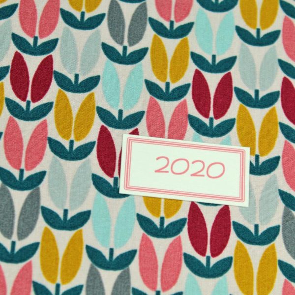 Wochenplaner 2020 mit skandinavischem Blütendruck