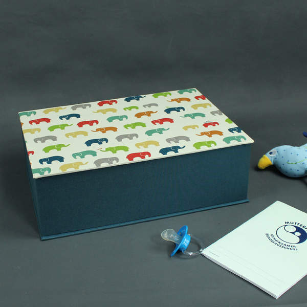Baby Erinnerungsbox mit einem Wunschstoff