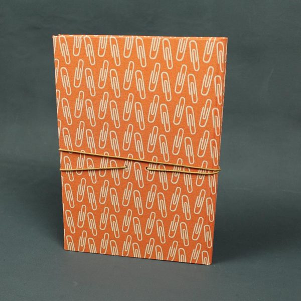 Tagebuch DIN A5 leuchtend orange weiß