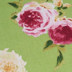 Hellgrünes querformatiges Hochzeitsalbum mit Rosen