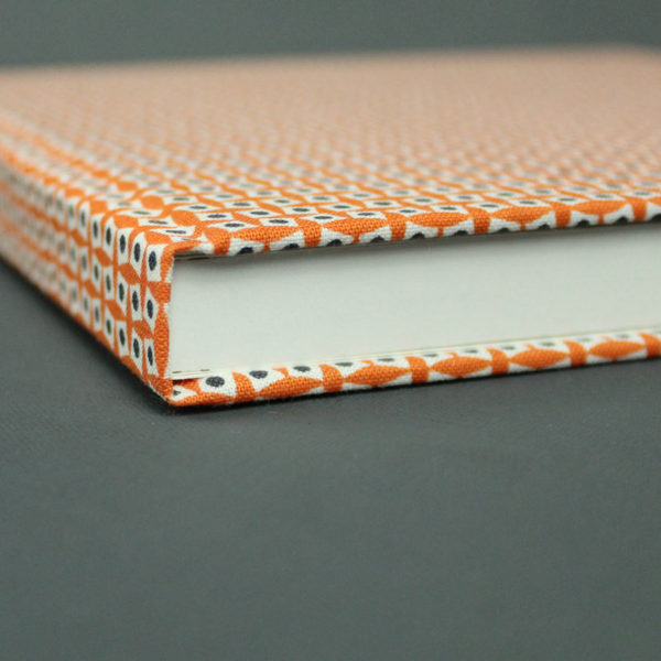 Orange blau gepunktetes Poesiealbum