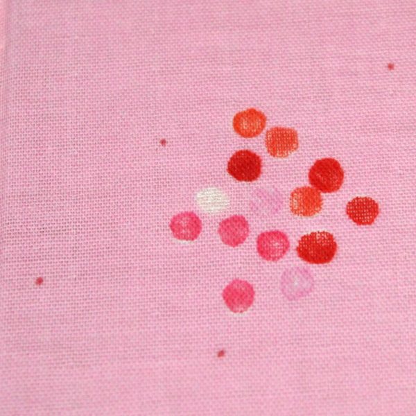 Rosa Poesiealbum mit pink roten kleinen Tupfen