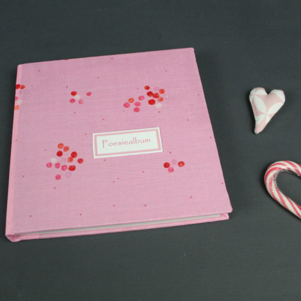 Rosa pink getupftes Poesiealbum