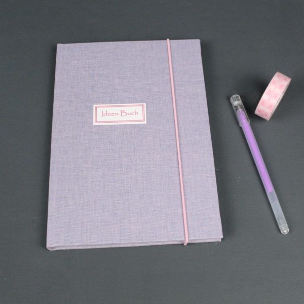 DIN A5 fliederfarbenes Tagebuch