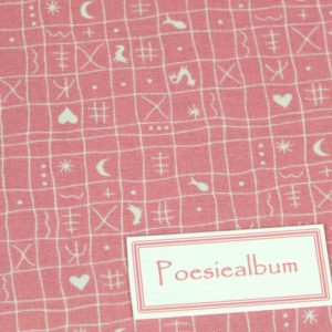Rosa weißes Poesiealbum