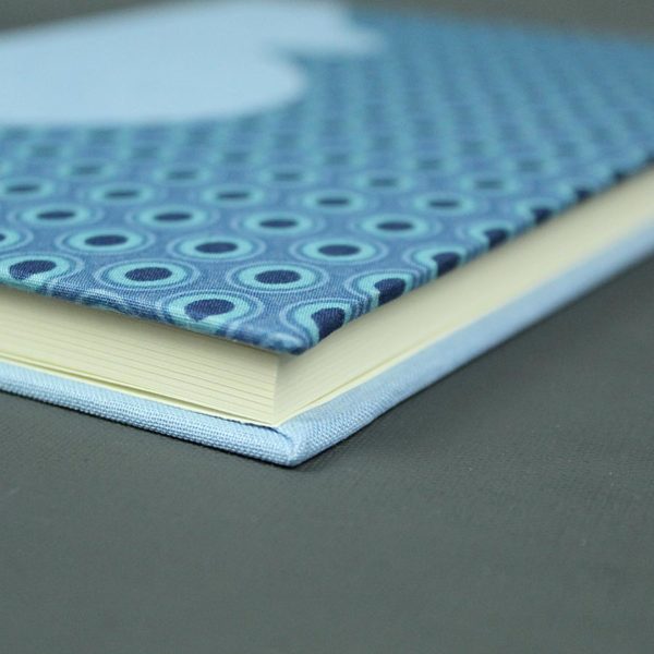Blau gepunktetes Schwangerschaftstagebuch