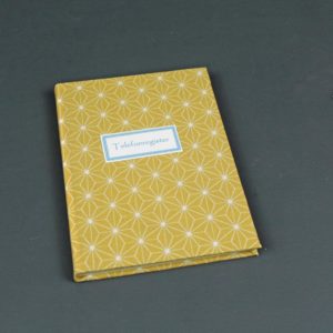 Adressbuch DIN A6 gelb weiß Sternchen japanisch