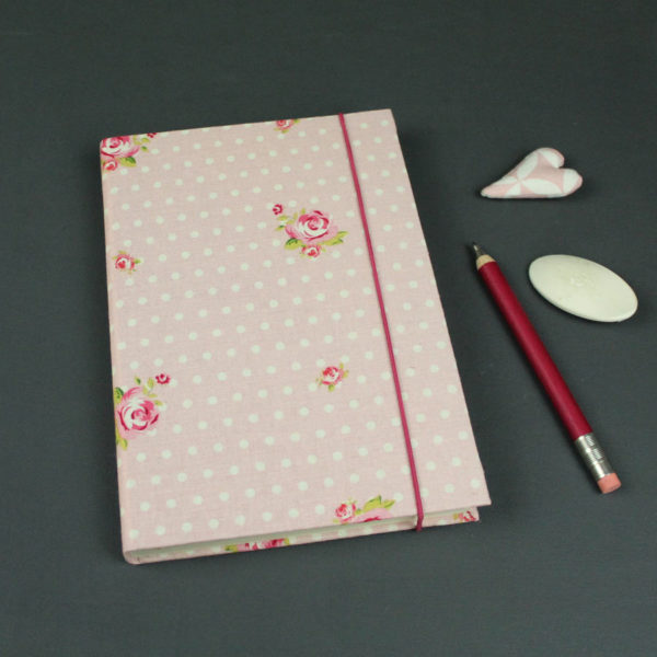 Immerwährender Kalender rosa weiß gepunktet