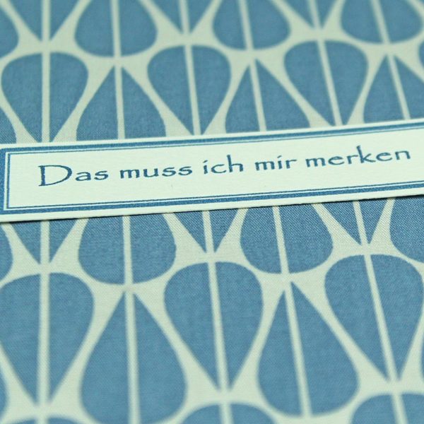 Immerwährender Kalender graublau weiß DIN A5