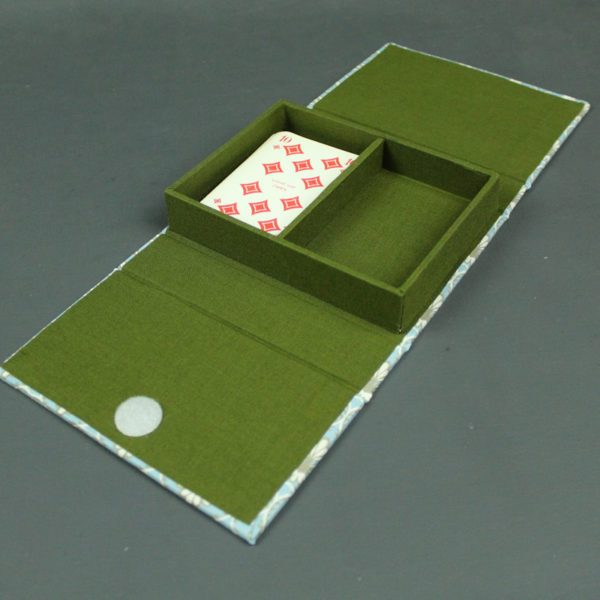 Spielkarten Box blau grün