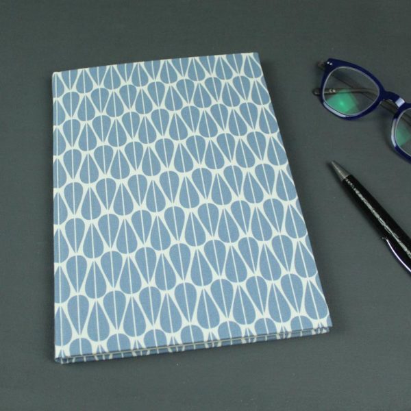 Buchkalender 2021 blau creme
