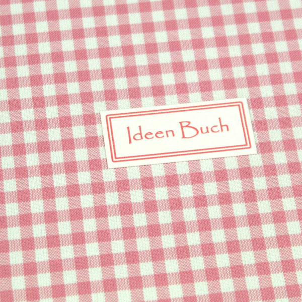 Tagebuch rosa weiß kariert