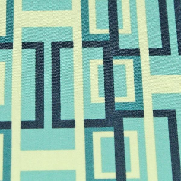 Grafisch blau creme gemusterter Taschenkalender 2021