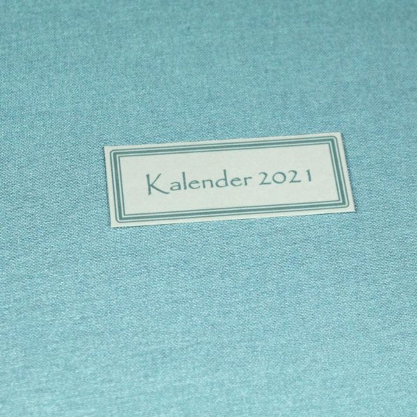 Hellblauer internationaler Buchkalender 2021