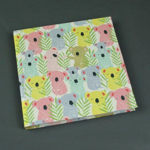 Poesiealbum quadratisch Pastell mit vielen Koalas