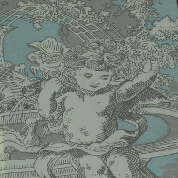 Blauer Taschenkalender Toile de Jouy