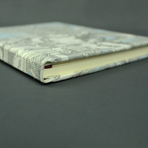 Taschenkalender blaugrau Toile de Jouy