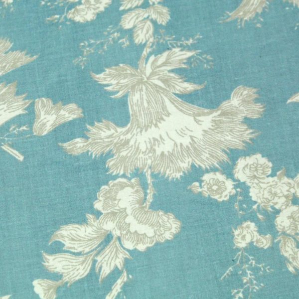 Kalender blau beige Toile de Jouy