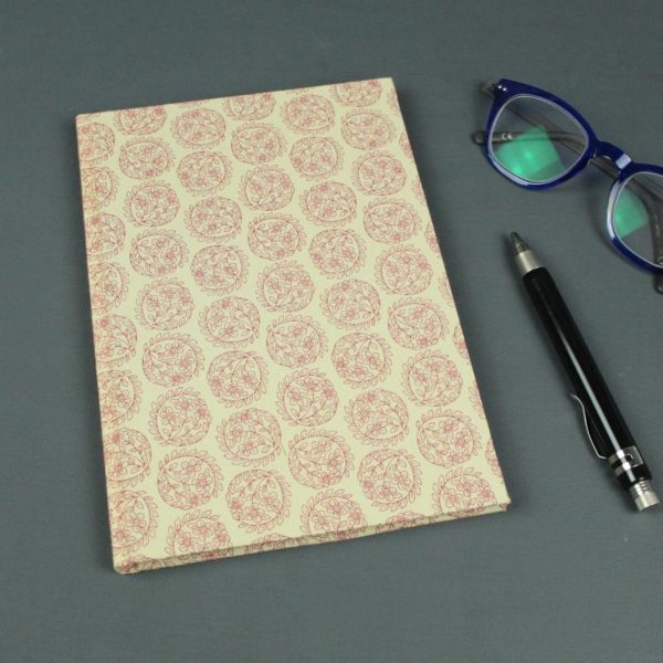 DIN A5 Adressbuch beige weinrot