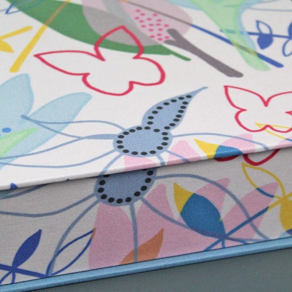 Schmuckkästchen weiß blau bunt