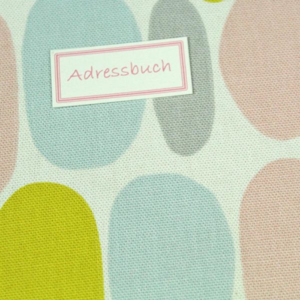 DIN A5 Adressbuch pastell gepunktet