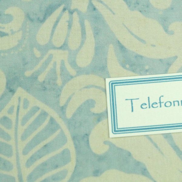 Adressbuch DIN A5 hellblau creme