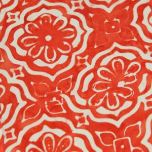 Notizbuch orange creme im Batiklook