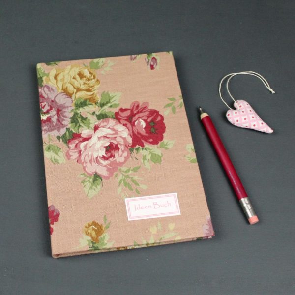 Tagebuch romantisch mit Rosendruck