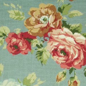 Stoff bezogenes Notizbuch mit Rosendruck