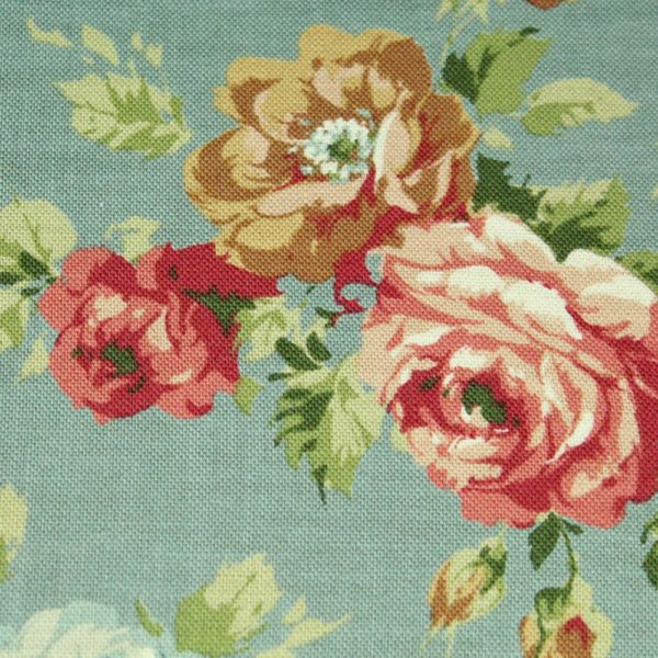 Stoff bezogenes Notizbuch mit Rosendruck
