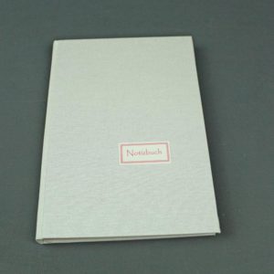 Notizbuch mit bunten Registerseiten weiß Perlmutt