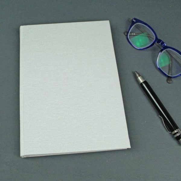 Tagebuch weiß Perlmutt bunte Registerseiten
