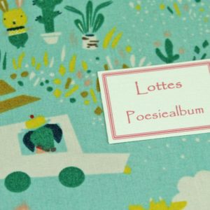 Poesiealbum türkis bunt personalisierbar