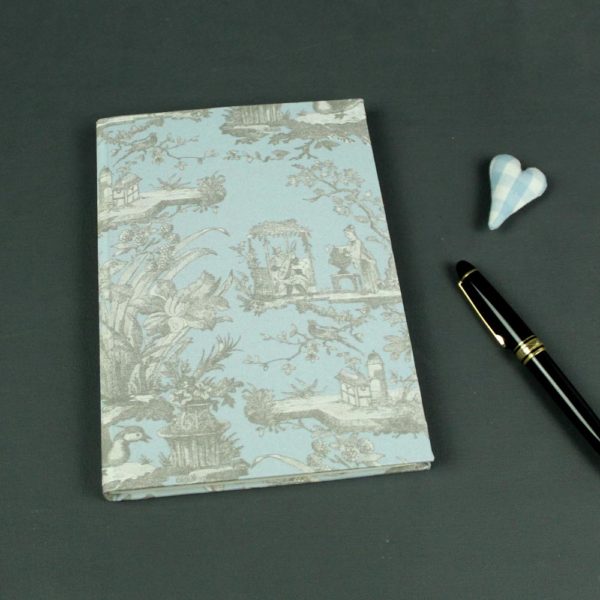 Telefonregister blau grau Toile de Jouy