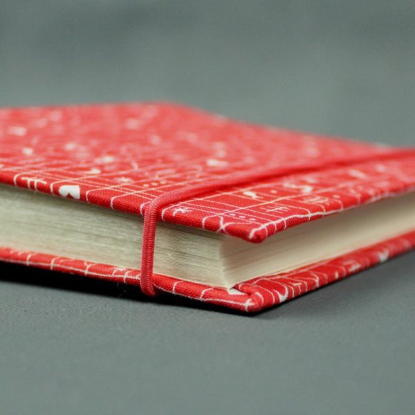 Rot weißes Einsteckalbum für Fotos in Postkartengröße