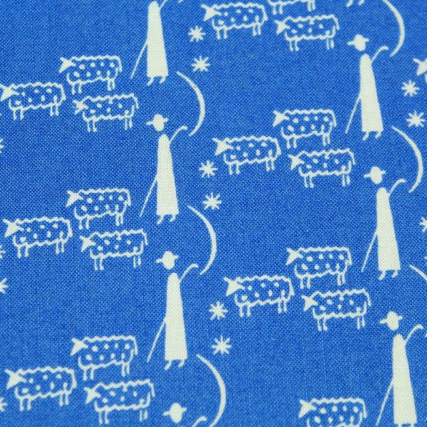 Babytagebuch mit blau weißem Stoff bezogen