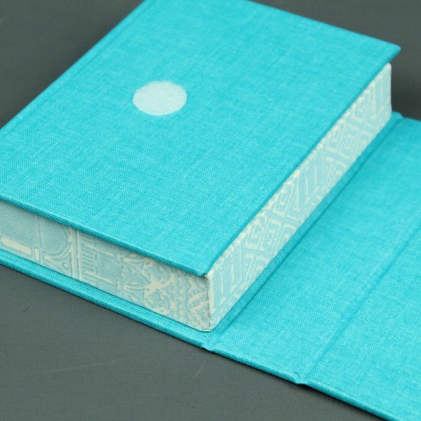Kartenspielkästchen türkis hellblau