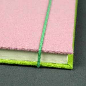 Hellgrün rosa Notizbuch