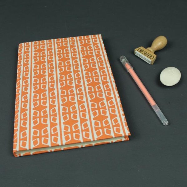 Notizbuch DIN A5 orange weiß