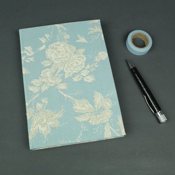 Ewiger Kalender DIN A5 Toile de Jouy Bleu