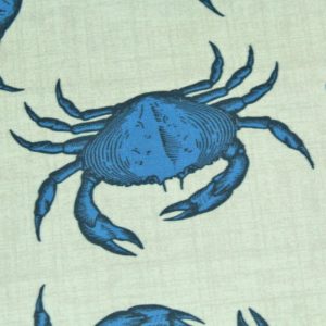 Gästebuch mit blauen Krabben