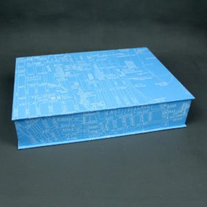 Schachtel hellblau DIN A4 mit New York Motiv