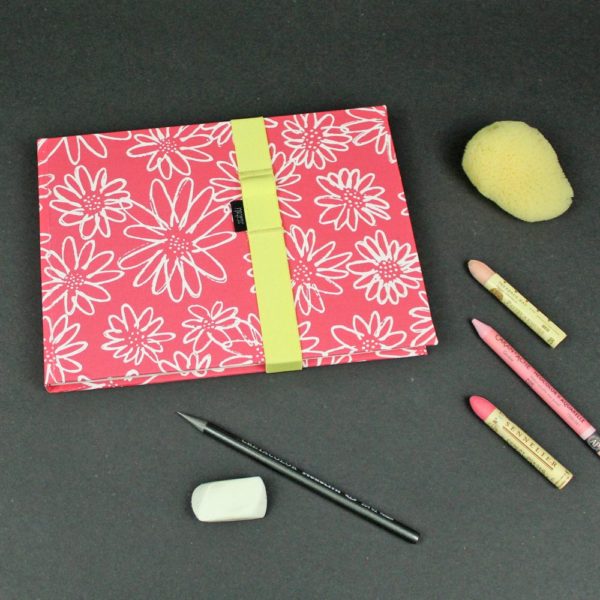 Skizzenbuch pink weiß