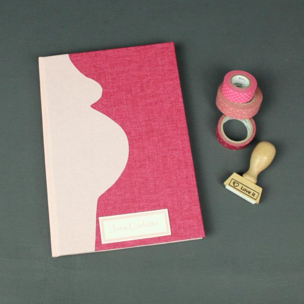 Schwangerschaftstagebuch apricot pink