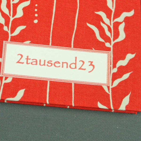 Taschenkalender rot weiß