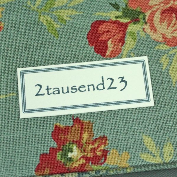 Wochenplaner 2023 grün mit alten englischen Rosen personalisiert